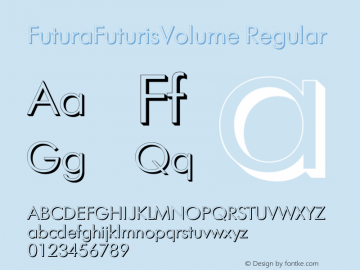 FuturaFuturisVolume Version 001.000图片样张