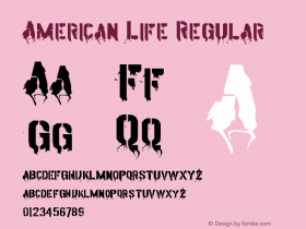 American Life Regular Version 1.00 December 14, 2003, initial release图片样张