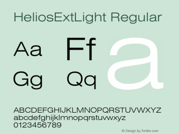 HeliosExtLight OTF 1.0;PS 001.001;Core 116;AOCW 1.0 161图片样张