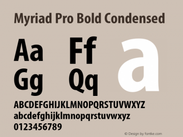 MyriadPro-BoldCond Version 2.037;PS 2.000;hotconv 1.0.51;makeotf.lib2.0.18671图片样张
