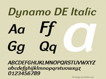Dynamo Italic D E 001.000图片样张