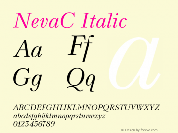 NevaC-Italic 001.000图片样张