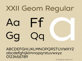 XXIIGeom-Regular Version 1.001;PS 001.001;hotconv 1.0.70;makeotf.lib2.5.58329;com.myfonts.easy.doubletwo.xxii-geom.regular.wfkit2.version.4tJs图片样张