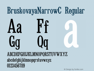 BruskovayaNarrowC 001.001图片样张