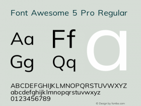 Font Awesome 5 Pro Regular 331.524 (Font Awesome version: 5.15.4)图片样张