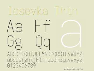 Iosevka Thin Version 11.2.1; ttfautohint (v1.8.3)图片样张