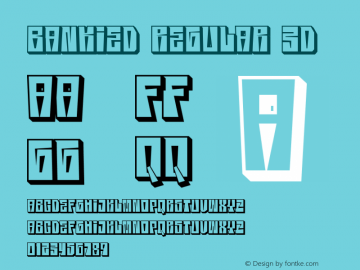 BANKIED-REGULAR3D 1.0图片样张