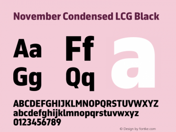 November Condensed LCG Black Version 2.067图片样张
