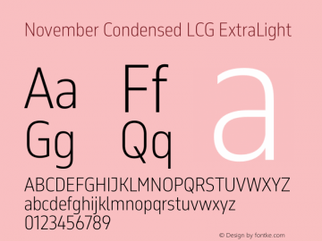 November Condensed LCG ExtraLight Version 2.067图片样张