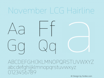 November LCG Hairline Version 2.067图片样张