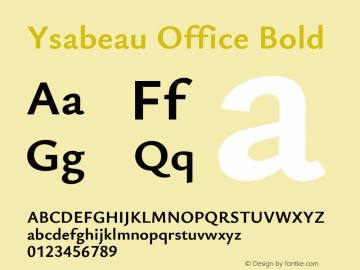 Ysabeau Office Bold Version 0.023图片样张