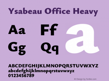 Ysabeau Office Heavy Version 0.023图片样张