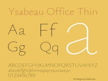 Ysabeau Office Thin Version 0.023图片样张