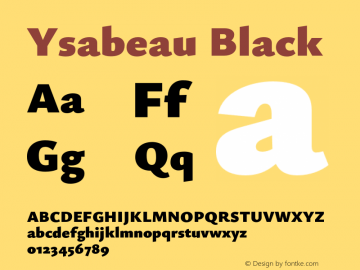 Ysabeau Black Version 0.023;FEAKit 1.0图片样张