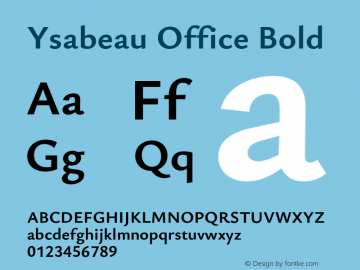 Ysabeau Office Bold Version 0.023;FEAKit 1.0图片样张