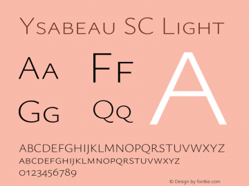 Ysabeau SC Light Version 0.023;FEAKit 1.0图片样张