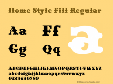 Home Style Fill Regular 08/21/2003图片样张