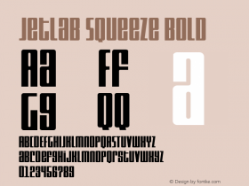 Jetlab Squeeze Bold Version 1.000;FEAKit 1.0图片样张