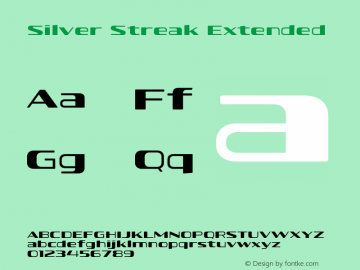 Silver Streak Extended Version 1.000;hotconv 1.0.109;makeotfexe 2.5.65596图片样张