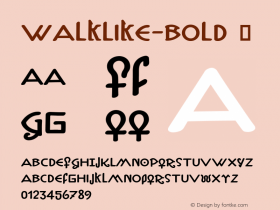 ☞Walklike Bold com.myfonts.easy.cerulean-stimuli.walklike.bold.wfkit2.version.4Mij图片样张