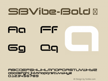 ☞SB Vibe Bold Version 3.000;com.myfonts.selfbuildtype.sb-vibe.bold.wfkit2.3xPC图片样张