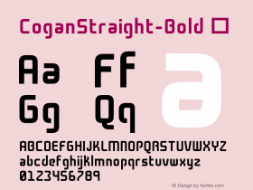 ☞Cogan Straight Bold Version 1.000; ttfautohint (v1.5);com.myfonts.easy.leandro-ribeiro-machado.cogan-straight.bold.wfkit2.version.4kb6图片样张