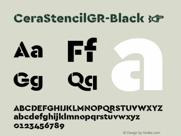 ☞CeraStencilGR-Black Version 1.000;PS 002.000;hotconv 1.0.88;makeotf.lib2.5.64775;com.myfonts.easy.typemates.cera-stencil.greek-black.wfkit2.version.4uCn图片样张