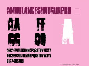 ☞AmbulanceShotgunPro Version 11.000;com.myfonts.cheapprofonts.ambulance-shotgun-pro.ambulance-shotgun-pro.wfkit2.3ye9图片样张