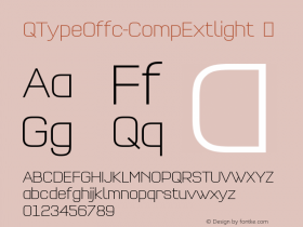 ☞QType Offc Comp Extlight Version 7.504; 2011; Build 1021; ttfautohint (v1.5);com.myfonts.easy.fontfont.ff-qtype.offc-compressed-extra-light.wfkit2.version.3Z7i图片样张