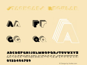 Stackcaps Regular 1.0 2005-04-05 Font Sample