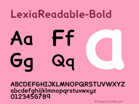 ☞Lexia Readable Bold Lexia Readable Bold (v 4.1) by Keith Bates   •   © 2013   www.k-type.com;com.myfonts.easy.k-type.lexia-readable.bold.wfkit2.version.44yY图片样张