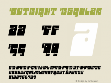 Outright Regular OTF 4.000;PS 001.001;Core 1.0.29图片样张