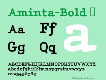 ☞Aminta-Bold 001.000;com.myfonts.fw-alias.aminta.bold.wfkit2.36qH图片样张