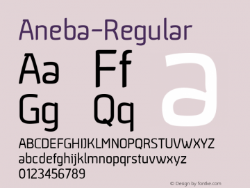 ☞Aneba Version 1.001;PS 001.001;hotconv 1.0.70;makeotf.lib2.5.58329;com.myfonts.easy.borutta.aneba.regular.wfkit2.version.4dqu图片样张