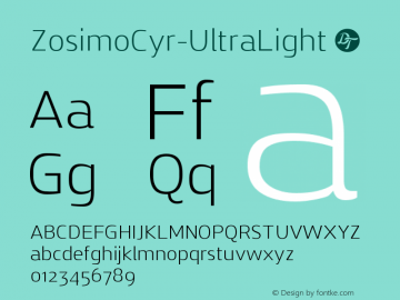 ☞ZosimoCyr-UltraLight Version 2.002;PS 002.002;hotconv 1.0.88;makeotf.lib2.5.64775; ttfautohint (v1.5);com.myfonts.easy.delicious-type.zosimo-cyr.zosimo-cyrillic-ultra-light.wfkit2.version.4Lkc图片样张