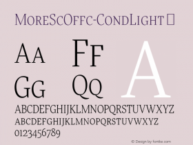 ☞More SC Offc Cond Light Version 7.504; 2010; Build 1020;com.myfonts.easy.fontfont.more.offc-condensed-light-sc.wfkit2.version.3YBc图片样张