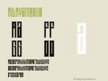 ☞AltAyameDuo Version 001.001 ;com.myfonts.easy.andreas-leonidou.alt-ayame.duo.wfkit2.version.3AAY图片样张