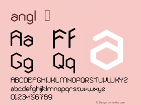 ☞angl Version 1.000 ;com.myfonts.thomas-kaeding.angl.regular.wfkit2.3G66图片样张