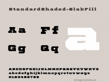 ☞StandardShaded-SlabFill Version 1.200;com.myfonts.easy.yes-please.standard-shaded-slab.fill.wfkit2.version.3VYi图片样张