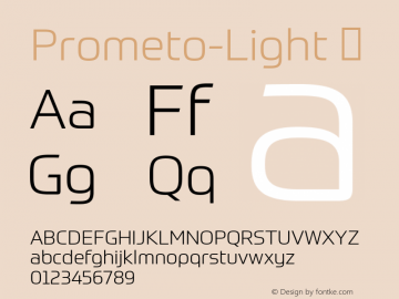 ☞Prometo Light Version 1.020;com.myfonts.easy.daltonmaag.prometo.light.wfkit2.version.4Gm5图片样张