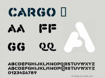 ☞Cargo Macromedia Fontographer 4.1.4 10/25/01; ttfautohint (v1.5);com.myfonts.easy.t26.cargo.cargo.wfkit2.version.Ebd图片样张