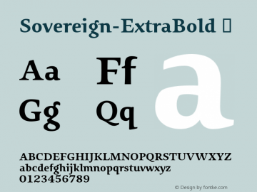 ☞Sovereign-ExtraBold 001.000;com.myfonts.easy.fw-g-type.sovereign.extra-bold.wfkit2.version.368G图片样张