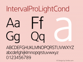 ☞Interval Pro Light Cond Version 2.002;com.myfonts.easy.mostardesign.interval-sans-pro.cond-light.wfkit2.version.3Rhh图片样张