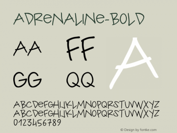 ☞Adrenaline Bold Version 1.000;com.myfonts.easy.la-goupil.adrenaline.bold.wfkit2.version.3Grc图片样张