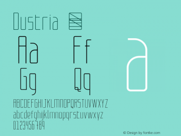 ☞Dustria Version 1.001 2015 ;com.myfonts.easy.leandro-ribeiro-machado.dustria.regular.wfkit2.version.4tvC图片样张