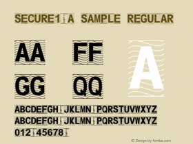 Secure13a Sample Regular Macromedia Fontographer 4.1 5/5/2005图片样张