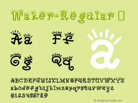 ☞Waker-Regular Version 3.001;com.myfonts.easy.typodermic.waker.regular.wfkit2.version.3R4e图片样张