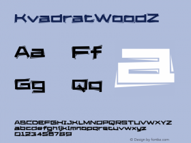 ☞KvadratWoodZ Version 1.000;PS 001.001;hotconv 1.0.38;com.myfonts.easy.paratype.kvadratz.wood.wfkit2.version.2yCC图片样张