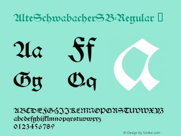 ☞AlteSchwabacherSB-Regular OTF 1.000; PS 001.00;Core 1.0.0;com.myfonts.efscangraphic.alte-schwabacher-sb.regular.wfkit2.2iYD图片样张