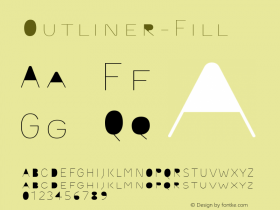 ☞Outliner-Fill Version 1.000;com.myfonts.easy.urtd.outliner.fill.wfkit2.version.3bf4图片样张